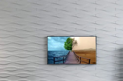 Miniatura 124 de Art3d Panel de Pared de Diamante 3D de PVC Dentado a Juego-Negro Mate, para Decoración Interior Residencial y Comercial Diamante mate negro