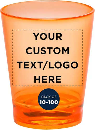 Miniatura 12 de DISCOUNT PROMOS Vasos de chupito de plástico translúcido de 1.5 onzas, juego de 10, paquete a granel, acrílico, ideal para bodas, fiestas