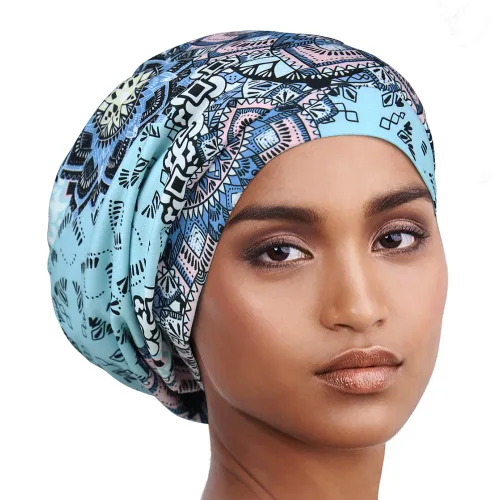 Miniatura 151 de Alnorm - Gorro con forro de satén y suave banda elástica para hombres y mujeres, talla única Se ajusta a la mayoría