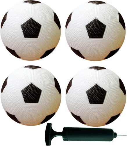 AppleRound Pelotas de fútbol de 5 pulgadas para niños pequeños y niños, juegos al aire libre, deportes en el patio trasero para niños y niñas, 4