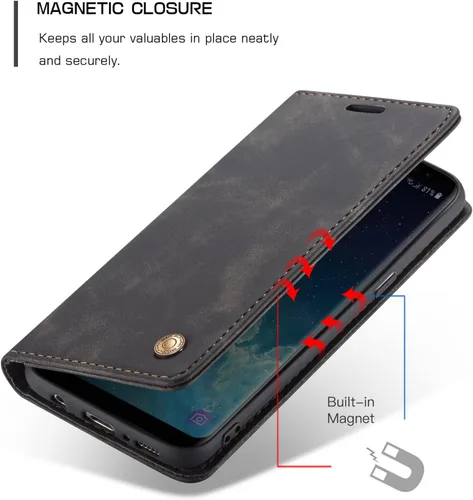 Miniatura 3 de Funda de cuero estilo cartera vintage para Samsung S