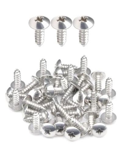 IMScrews 200 tornillos de madera Phillips con cabeza de truss #8 x 1/2 "(13 mm), tornillos de acero inoxidable resistentes 18/8 (304)