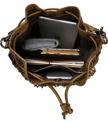 Miniatura 5 de ZLYC - Bolso de piel para mujer, diseño boho
