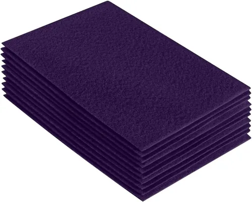 Miniatura 81 de FabricLA Hojas de fieltro acrílico para manualidades, cuadrados de fieltro precortados suaves de 4 x 4 pulgadas (3.9 in x 3.9 in), utiliza hojas