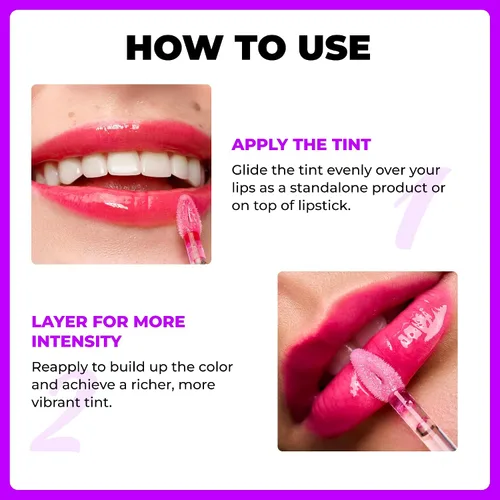 Miniatura 4 de Lamel Lip Oil Set of 2 – Peachy & Sparkle Hydrating Tinted Lip Oils, Glossy Non-Sticky Finish, Full-Size Lip Gloss Duo