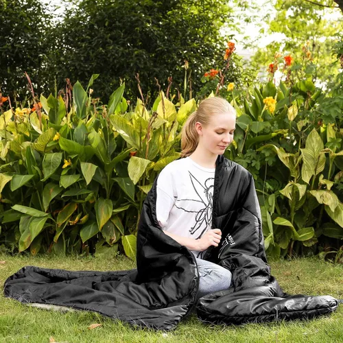 Miniatura 7 de Versión mejorada de tamaño XL del saco de dormir para acampar 4 estaciones, cálido y fresco, peso más ligero, adultos y niños pueden utilizar bolsa