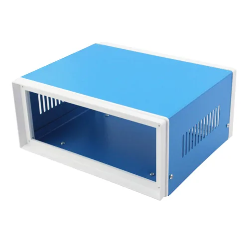 Miniatura 6 de Zulkit Recintos Electrónicos Recinto de Metal Azul Caja de Proyecto para DIY Caja de Conexiones Recinto Preventivo 6.7 x 4.3 x 3.1 pulgadas