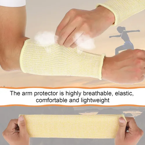 Miniatura 5 de Neer 4 pares de mangas protectoras para brazos para piel fina, anticortes, resistentes a las quemaduras, funda para antebrazo para construcción