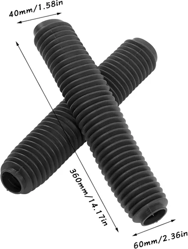 Miniatura 6 de Botas de choque, protector de horquilla delantera de 14.173 in de longitud, botas de choque de horquilla delantera para motocicleta, reemplazo