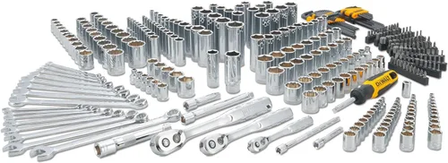 DEWALT - Juego de herramientas mecánicas, herramientas de guía de 1/4", 3/8", 1/2" y llaves combinadas, 341 piezas (DWMT45341)