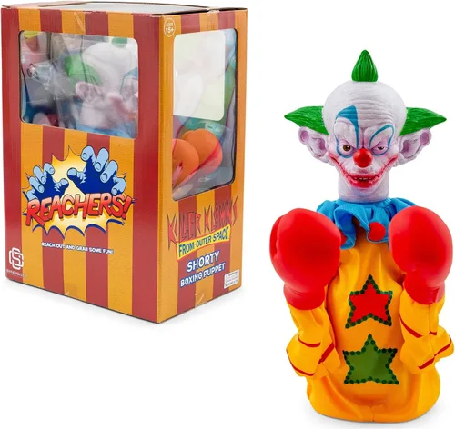 Miniatura 2 de Toynk Horror Reachers Killer Klowns from Outer Space Shorty - Juguete de marioneta de boxeo de 13 pulgadas, colección retro de los años 80