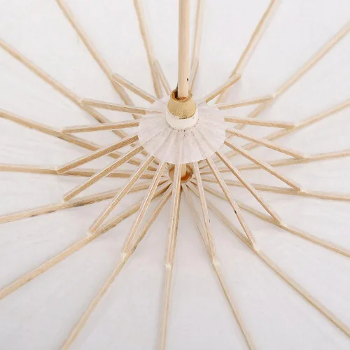 Miniatura 8 de Paraguas de bambú hecho a mano de 23 pulgadas de papel aceitado, paraguas de baile clásico chino japonés para bodas, fiestas, fotografía, disfraces