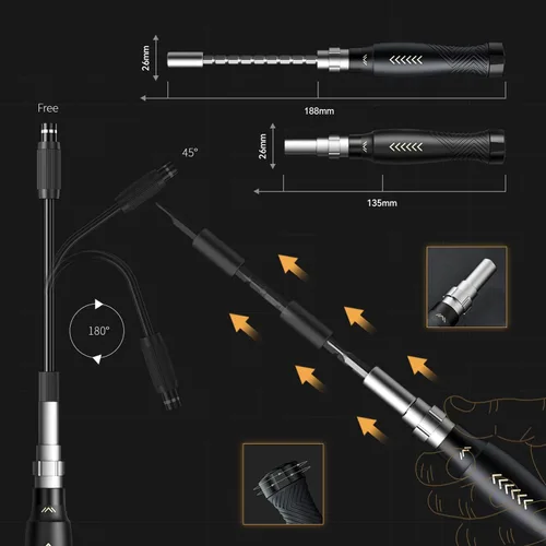 Miniatura 2 de Juego de destornilladores de precisión, kit de destornilladores para portátil, kit de reparación de destornilladores profesional JAKEMY 164 en 1