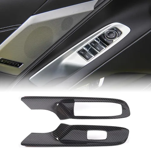 Miniatura 46 de CHEAYAR Funda de cargador de teléfono con patrón de fibra de carbono compatible con Chevrolet Corvette C8 2020-2023, funda de carga inalámbrica