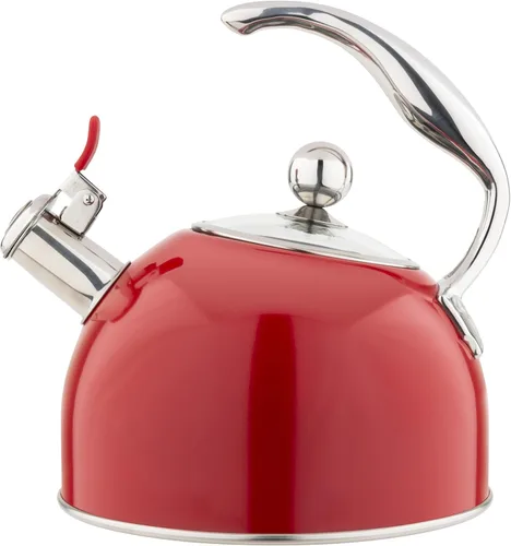Miniatura 8 de Viking Tetera de acero inoxidable de 3 capas, olla de agua caliente de 2.6 cuartos de galón con tapa de vidrio templado, mango ergonómico, listo