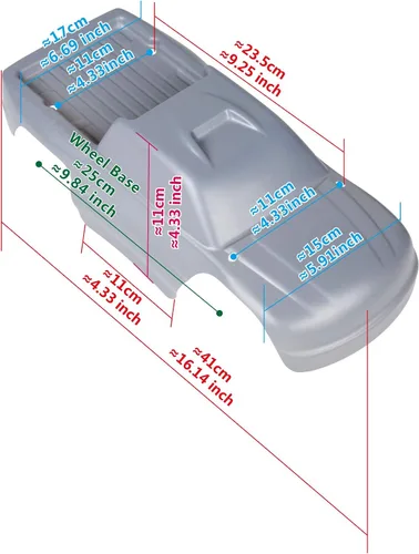 Miniatura 3 de SummitLink Cuerpo personalizado compatible con escala 1/10 RC coche o camión (camión no incluido) (águila)
