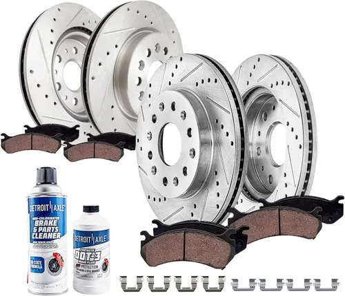 Miniatura 36 de Detroit Axle - Kit de freno delantero para Ford F-150 2010-2011, Ford Expedition Lincoln Navigator 2010-2021, repuesto de pastillas de freno
