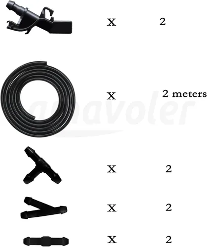 Miniatura 5 de Kit de Reemplazo de Boquillas de Limpiaparabrisas Compatible con Lexus, Scion, Toyota, Corolla, Camry, GX460, LS460, IS250, RX350, RX450h