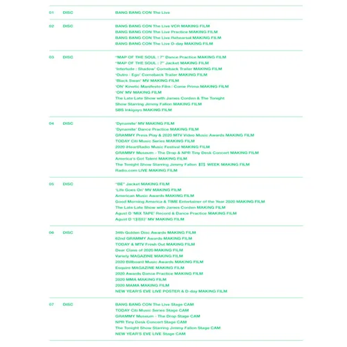Miniatura 4 de BANGTAN BTS MEMORIES OF 2020 DVD