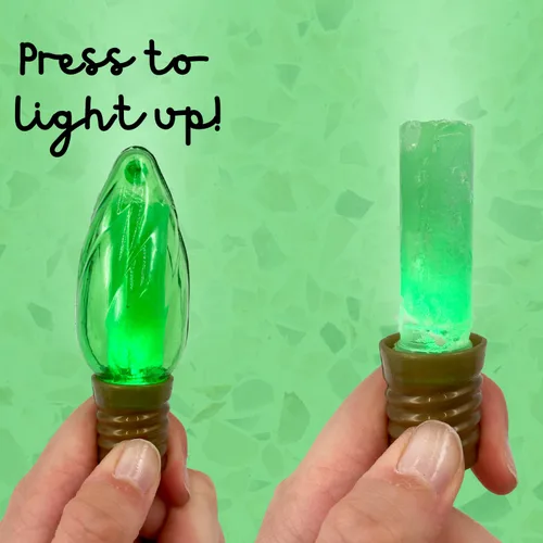 Miniatura 2 de Needzo Navidad Luces de Navidad Chupachups, Regalos de Bombilla de Dulces Festivos, Rellenos de Calcetas para Niños, Paquete de 4