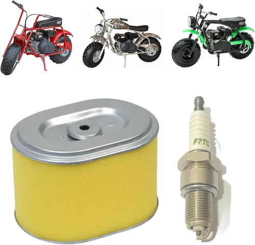 QYMOTO Coleman CT200U Limpiador de filtro de aire con bujía CT200U-EX, BT200X, Axis M200, Baja MB165 MB200, Mini filtro de aire para bicicleta de