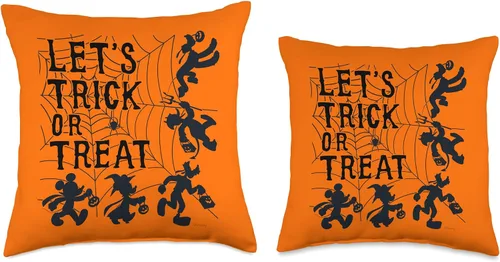 Miniatura 3 de Disney Mickey and Friends Trick or Treat - Almohada naranja para Halloween, 16.0 x 16.0 in, multicolor