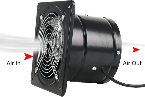 Miniatura 3 de Ventilador de escape con enchufe, extractor de 8 pulgadas 735CFM a través de la pared con motor de cobre puro ligero, ventilador de ventilación