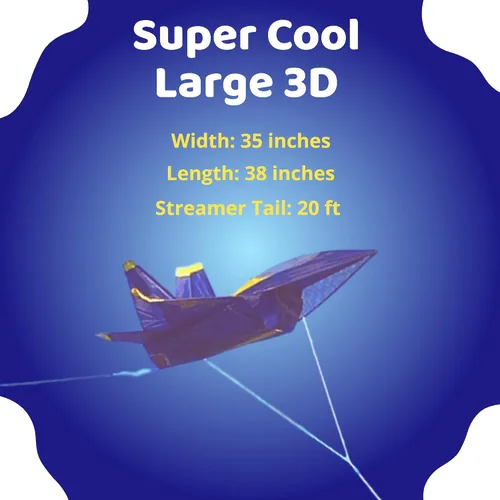 Miniatura 7 de Premier Kites Plano Ángel Azul 3D
