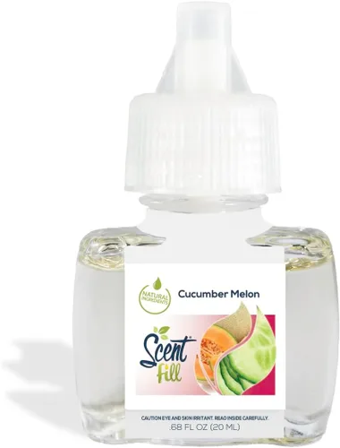 Miniatura 3 de Summer Scent Fill Kit de ambientador enchufable (Melón Pepino, Vainilla Pomelo, Esencia de Isla y Néctar de Jazmín), 4 recambios + difusor