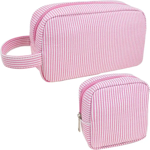 Miniatura 17 de 2 mini bolsas de maquillaje, pequeñas bolsas de maquillaje para bolso, bolsa de cosméticos con bolsillos deslizantes, pequeña bolsa de aseo de viaje