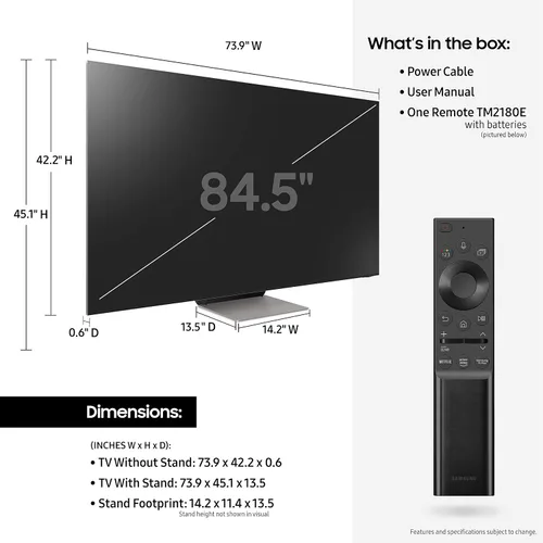 Miniatura 6 de SAMSUNG Smart TV Class Neo QLED 8K QN900A Series de 85 pulgadas, 8K UHD Quantum HDR 64x con Alexa incorporado (QN85QN900AFXZA, modelo 2021)