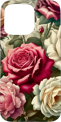 Miniatura 29 de Funda con diseño floral para iPhone 11 Pro Max, diseño victoriano vintage