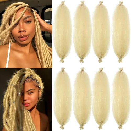 Miniatura 15 de Marley Twist - Cabello trenzado de 10 pulgadas, cabello trenzado preseparado y afro trenzado, 8 paquetes para rastas sintéticas desgastadas