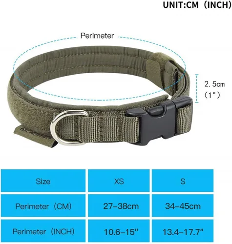Miniatura 2 de EXCELLENT ELITE SPANKER Collar de nailon para cachorro, ajustable, suave, acolchado, resistente, hebilla de liberación rápida, ligero, sin Verde