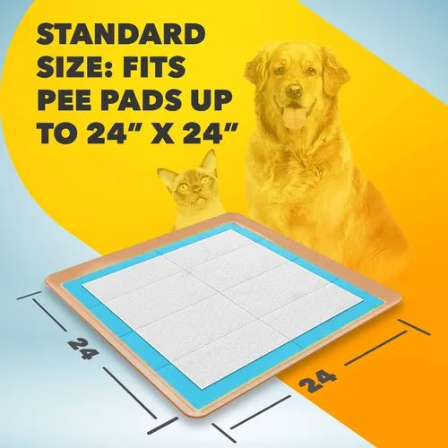 Miniatura 3 de Skywin TidyFriend - Soporte para orina de perro apto para viajes de hasta 24 x 24 pulgadas, alfombrilla de silicona flexible enrollable con borde