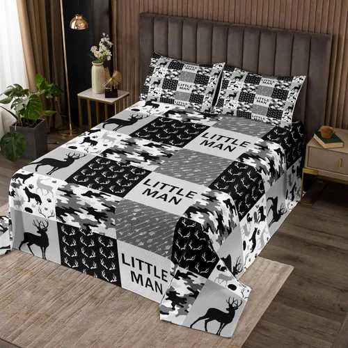 Miniatura 21 de Homewish Juego de colcha de 3 piezas con estampado de león en 3D de pareja de leones para niños, adolescentes, con temática de animales salvajes