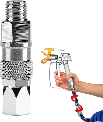 Junta pulverizadora giratoria de 360 grados de acero inoxidable sin aire, manguera de pistola de pulverización de alta presión, accesorios de
