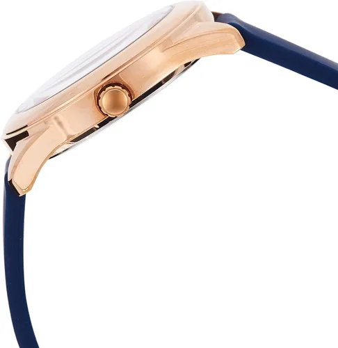 Miniatura 3 de Guess G Twist plata esfera silicona correa señoras reloj W0911L6, Azul, Movimiento de cuarzo
