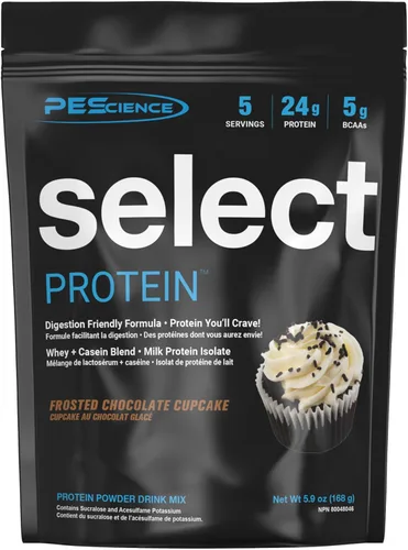 Miniatura 43 de PEScience Select Protein Powder, mezcla de suero y caseína, proteína limpia en polvo para mujeres y hombres, baja en calorías, baja
