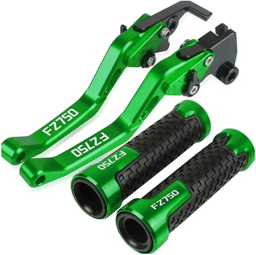 Miniatura 12 de DOUKI for Yam&ha FZ750 FZ 750 1985 1986 1987-1988 Motorcycle Handlebar Adjustable Brake Clutch Levers Grips Handle Lever (Color : Black)