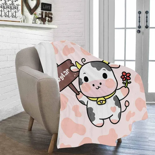 Miniatura 15 de Artsadd Manta de bebé personalizada para niños y niñas con nombre, manta personalizada con nombre de bebé con patrón de unicornio, manta