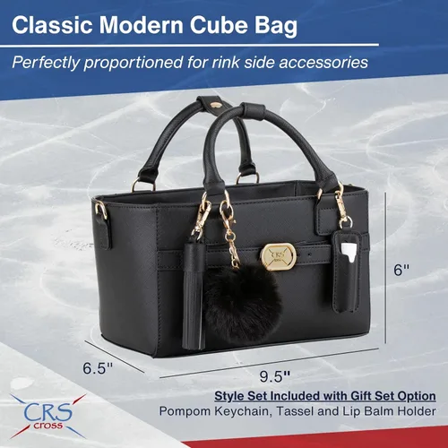 Miniatura 118 de CRS Cross Rink Side Tote. Ice Skating Accessory Bag-Figure Skating, Roller, Inline Skaters, Dance, Cheer.Organizes Guards Water Bottle Phone