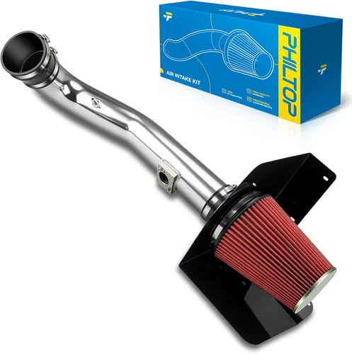 Miniatura 37 de PHILTOP Kit de entrada de aire frío de 3.7" Sistema compatible con Ford F250/F350/F450/F550 Super Duty 2003 2004 2005 2006 2007 V8 6.0L, Excursion