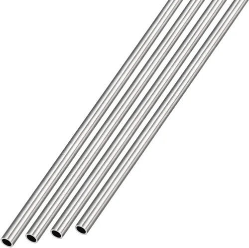 Miniatura 6 de METALLIXITY Tubo de acero inoxidable 304 (0.039 in de diámetro exterior x 0.008 in de pared T x 9.843 in de largo), 4 piezas, tubo recto