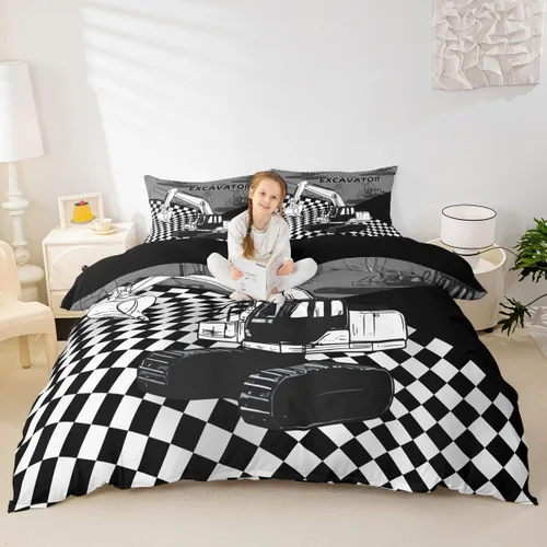 Miniatura 8 de Lindo juego de funda de edredón para niños, tamaño individual, juego de ropa de cama de dibujos animados Salamandra, ajolote océano, decoración