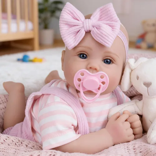 Miniatura 12 de Milidool Muñecas de bebé Reborn realistas de 22 pulgadas, muñecas de bebé recién nacidas de aspecto real con accesorios completos, perfectas