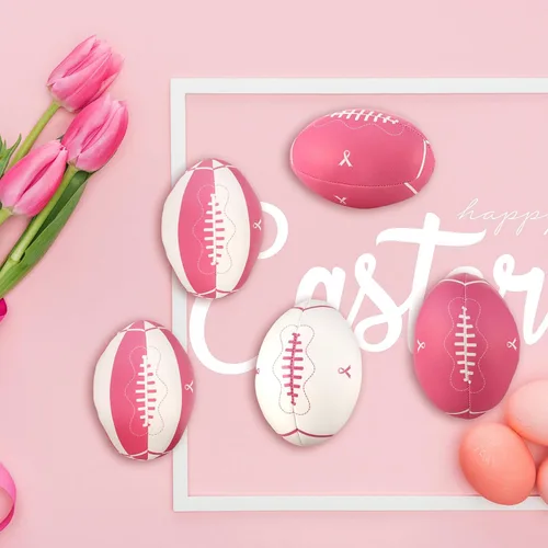 Miniatura 4 de Liliful 24 bolas de estrés para concientización sobre el cáncer de mama, bolas de estrés con cinta rosa para regalos de conciencia de senos, regalos