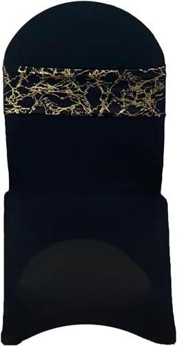 Miniatura 25 de YOUR CHAIR COVERS - Bandas elásticas de elastano para sillas, color negro (paquete de 10), bandas elásticas universales para banquetes, fiestas