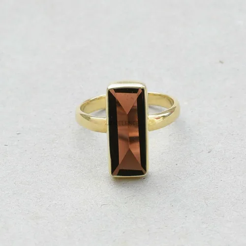 Miniatura 92 de Anillo de plata de ley maciza superpuesta de oro amarillo de 18 quilates para mujer, anillo de compromiso de plata esterlina, juego de bisel