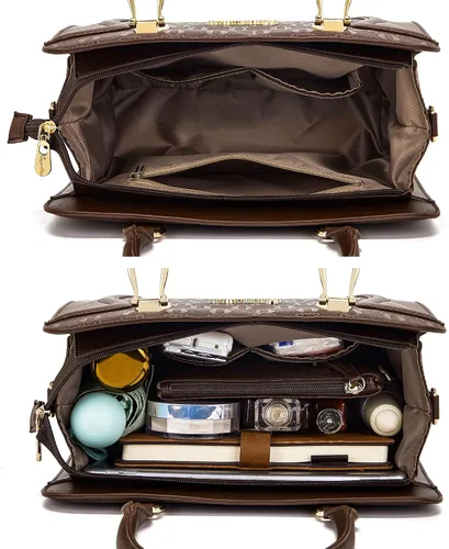 Miniatura 108 de Bolsos de mano de moda para mujer, bolsa de hombro, asa superior, bolsa de mano, juego de 4 piezas